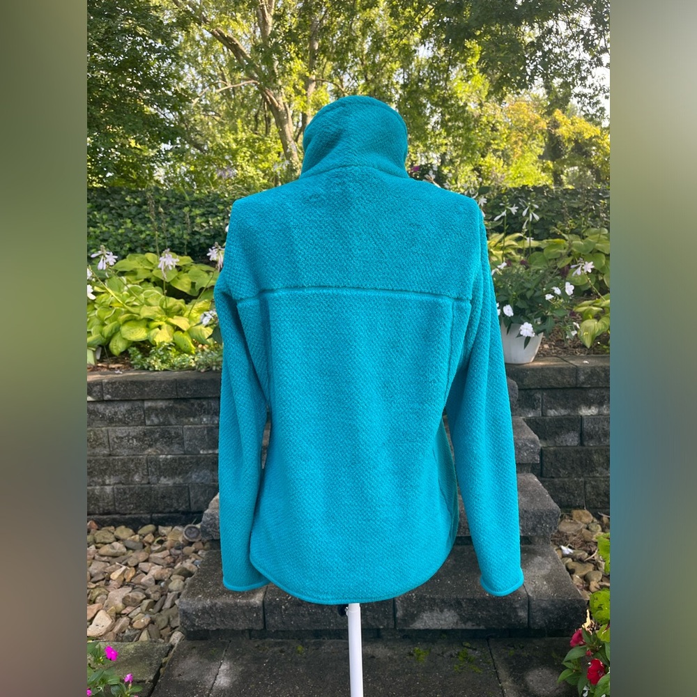 PATAGONIA Re-Tool Snap-T Epic Blue X-Dye Fleece Pullover Sweater Women’s Size M - Picture 4 of 12